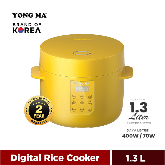 Yong Ma Mini Digital Rice Cooker 3in1 1.3 L - SMC 8055 | SMC8055 - Kuning